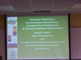 Seminar: Molecular Modeling in Environmental Chemistry - James D. Kubicki
